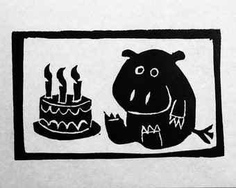 Birthday Hippo