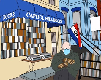 Bernie at Capitol Hill Books