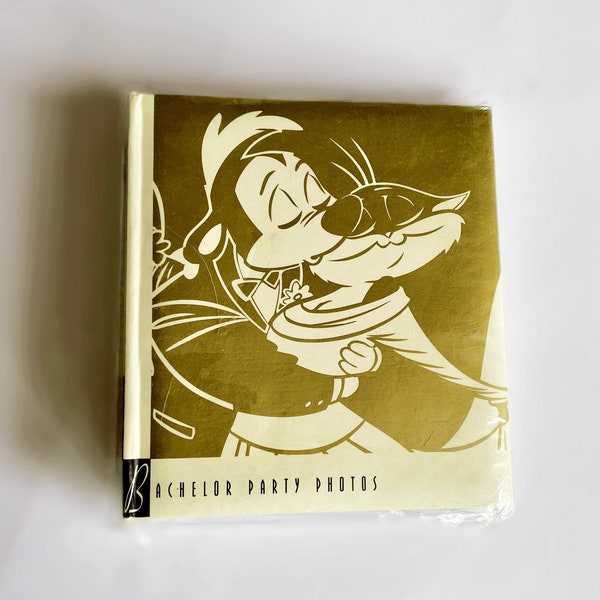 1994 Looney Tunes Photo Album, Pepe Le Pew Bachelor Party Photos, Novelty Funny Bachelor or Wedding Gift, 90s Cartoons