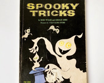 1968 Spooky Tricks Book, Magic Tricks Book, Gift for Children, Vintage Books