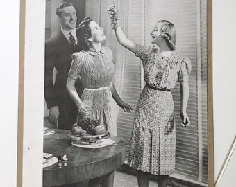 1940 Fashion Ad Vintage Dress Ad 