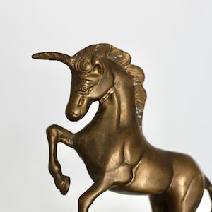 Vintage Brass Unicorn, Solid Brass Decor, Unicorn Figurine, LGBTQ Pride Gifts, Unicorn Figurine