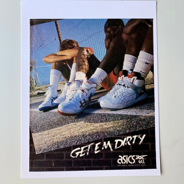 1988 Asics Advertisement, Sneaker Ad, Retro Sneakers, 80s Kicks