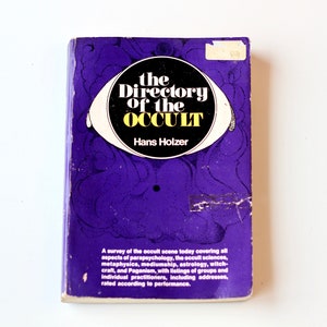 1974 The Directory of the Occult, Witchcraft Wiccan Guide, Black Magic, Pagan Rituals, Paranormal Activity, Psychic Medium Tarot Reader