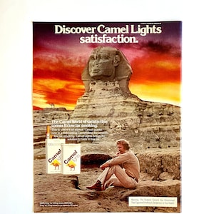 1980 Camel Cigarettes Ad, Tobacco Collectible, Life Magazine, Made in uSA
