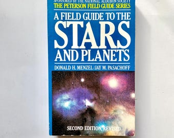 1983 Field Guide to the Stars and Planets, Vintage Space Book,