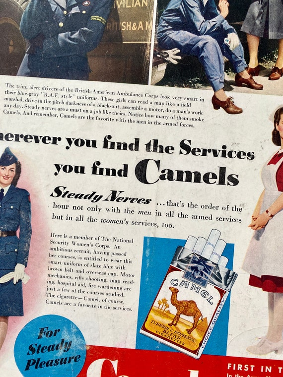 camel cigarettes jobs 1942 Camel Cigarettes Ad, Women in War, Life Magazine