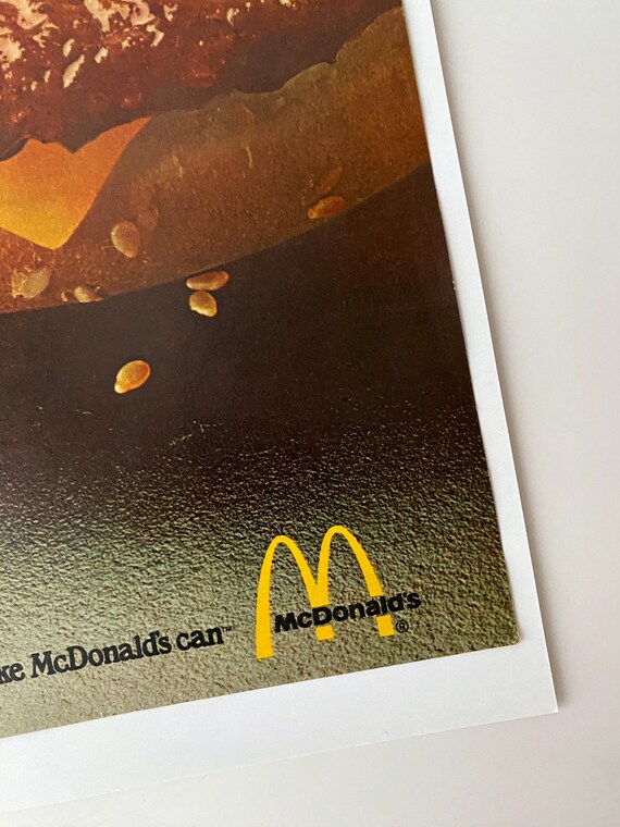 1980年マクドナルドのハンバーガー広告 - Etsy 日本