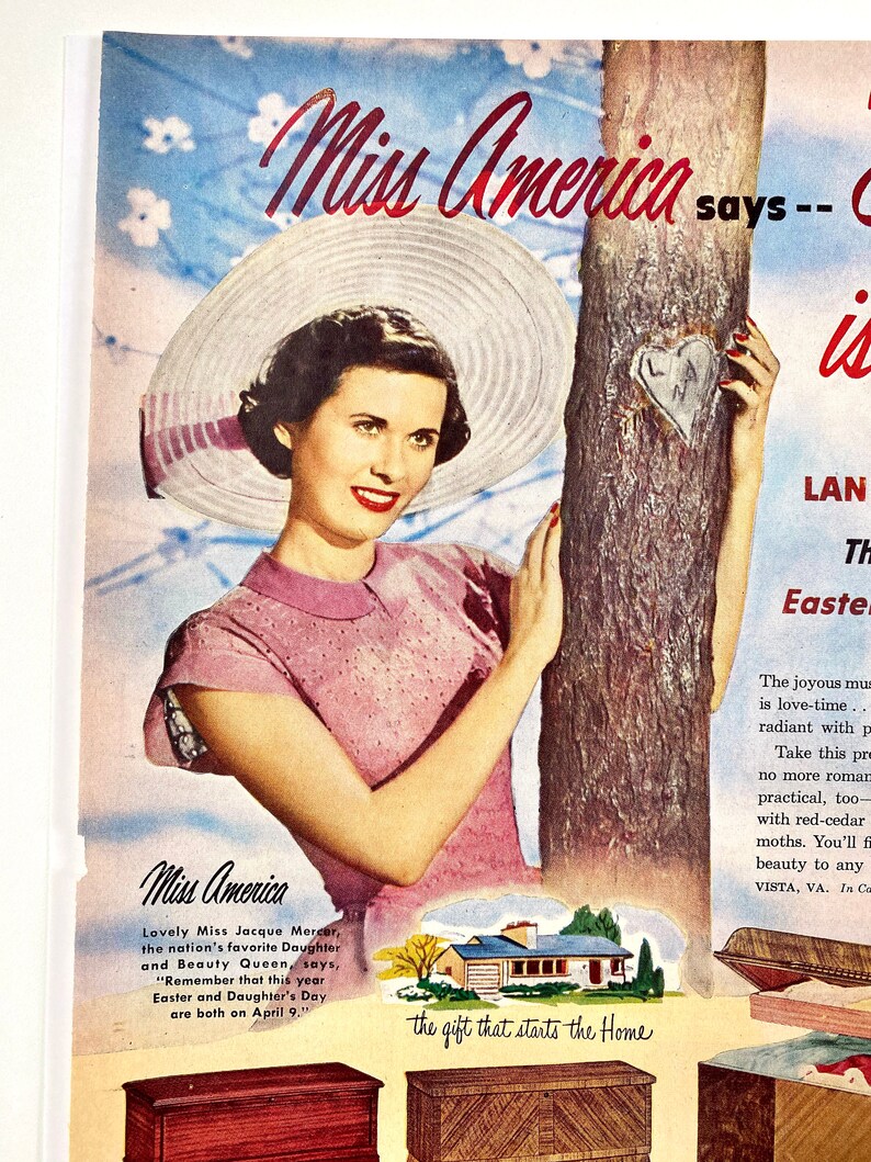 1950 Lane Hope Chest Vintage Trunk 1950 Miss America 50s Etsy