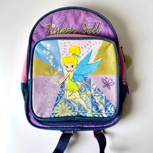 Sac à dos fée clochette des années 90, fée clochette Peter Pan Disney, sac à dos école pour enfants ou week-end