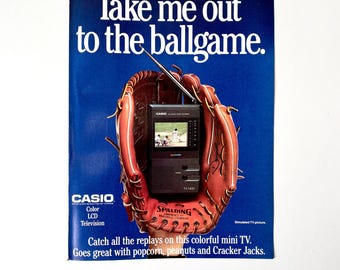 90 年代のビンテージ Casio LCD TV-600N ポータブルテレビ