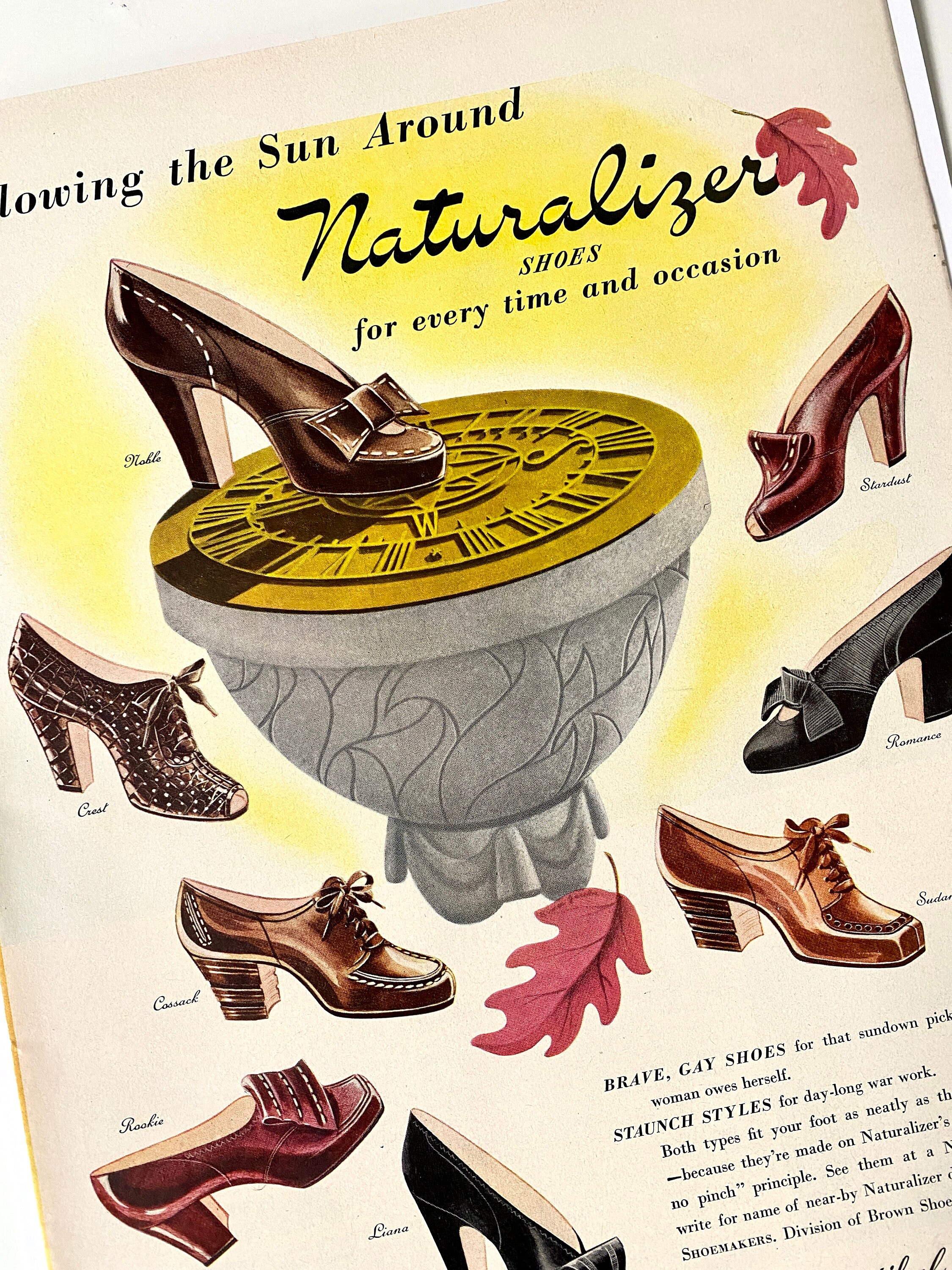 Regal Shoes 1942 Print Advertising Full Color 14 x 10 White