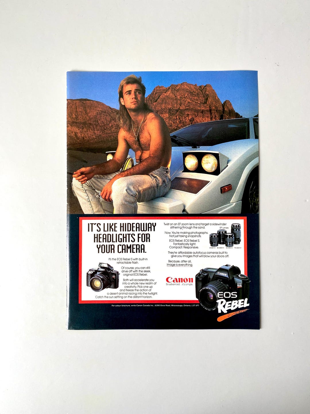 Vintage 1992 Canon Rebel Camera Ad, Toronto Blue Jays Magazine - Etsy