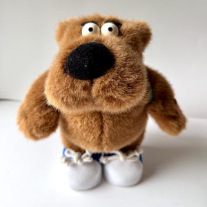くま 1998 Sid Bear Talking Toy, I Love Chocolate Plush Toy, Brown Bear