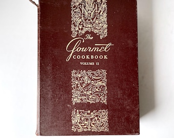 1958 The Gourmet Kochbuch Band II, Vintage Rezepte, 50er Jahre Americana Kochbuch, hergestellt in den USA