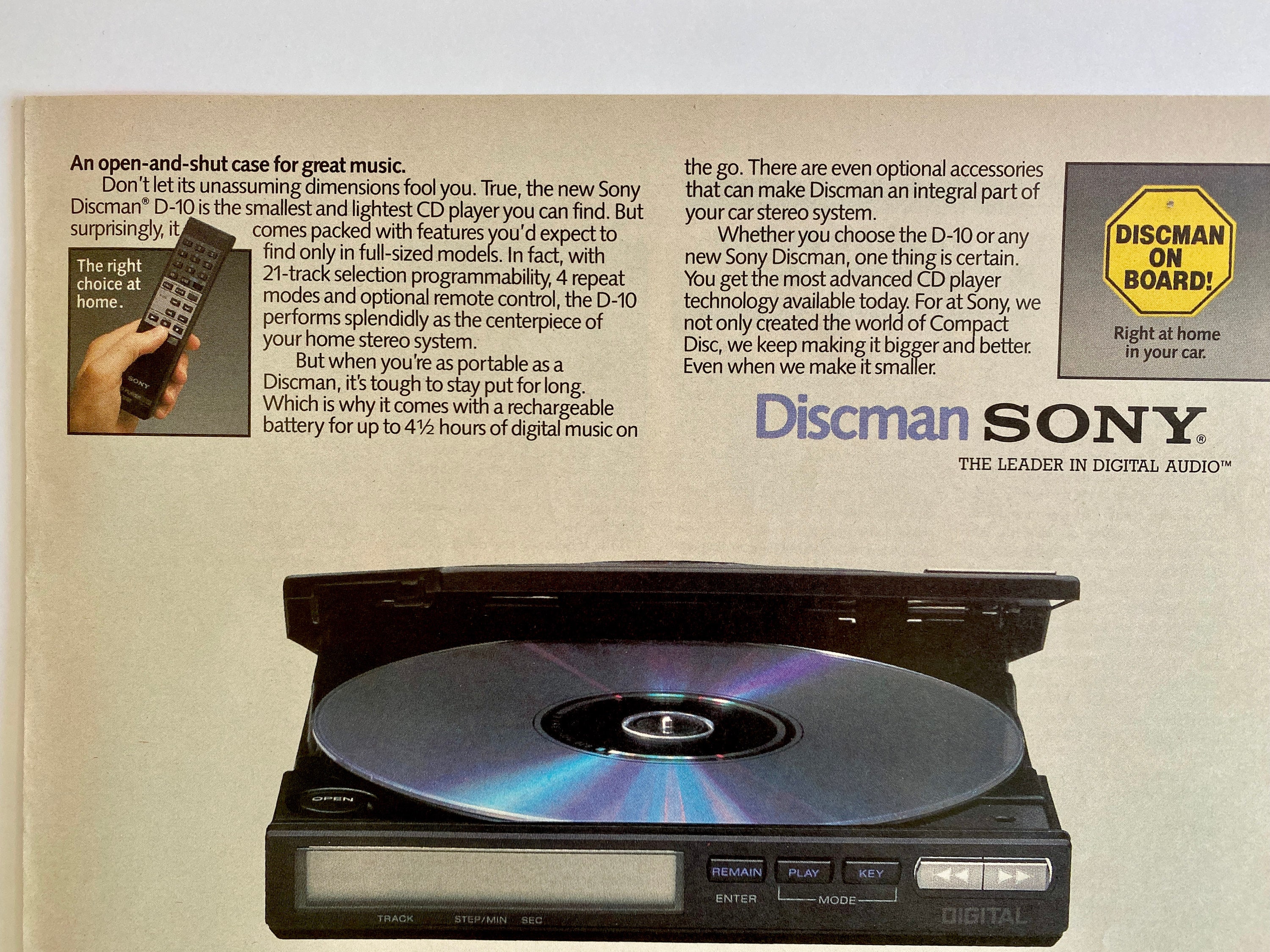 1987 Sony Discman Ad, Rolling Stone Magazine, 80s Music Decor - Etsy 1987 Sony Discman Ad, Rolling Stone Magazine, 80s Music Decor - Etsy