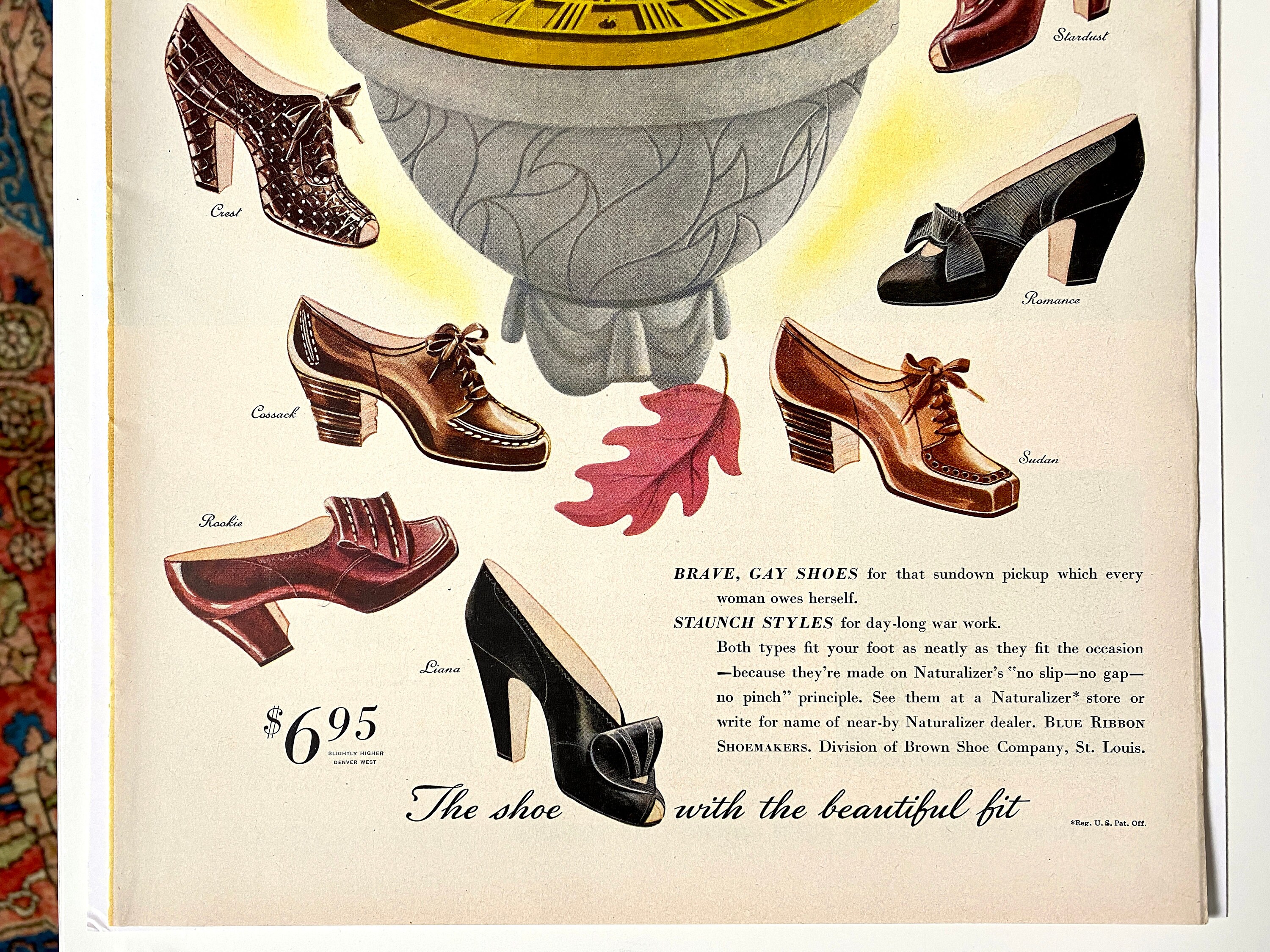 Regal Shoes 1942 Print Advertising Full Color 14 x 10 White