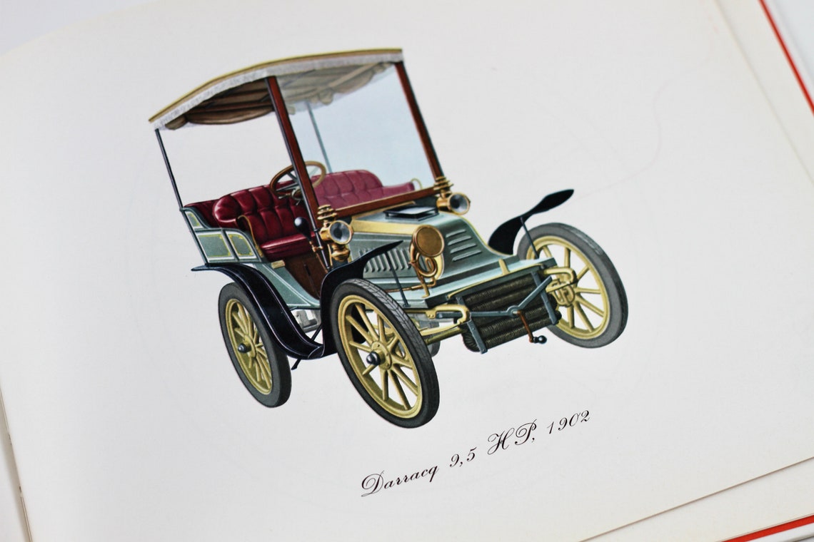 1970 Antique Cars Book Illustrated Classic Cars Reference | Etsy