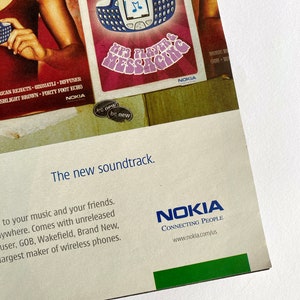 2003 Nokia Ad, Vintage Cellphone Ad, Nokia 3300 MP3 Phone, Rolling Stone image 6