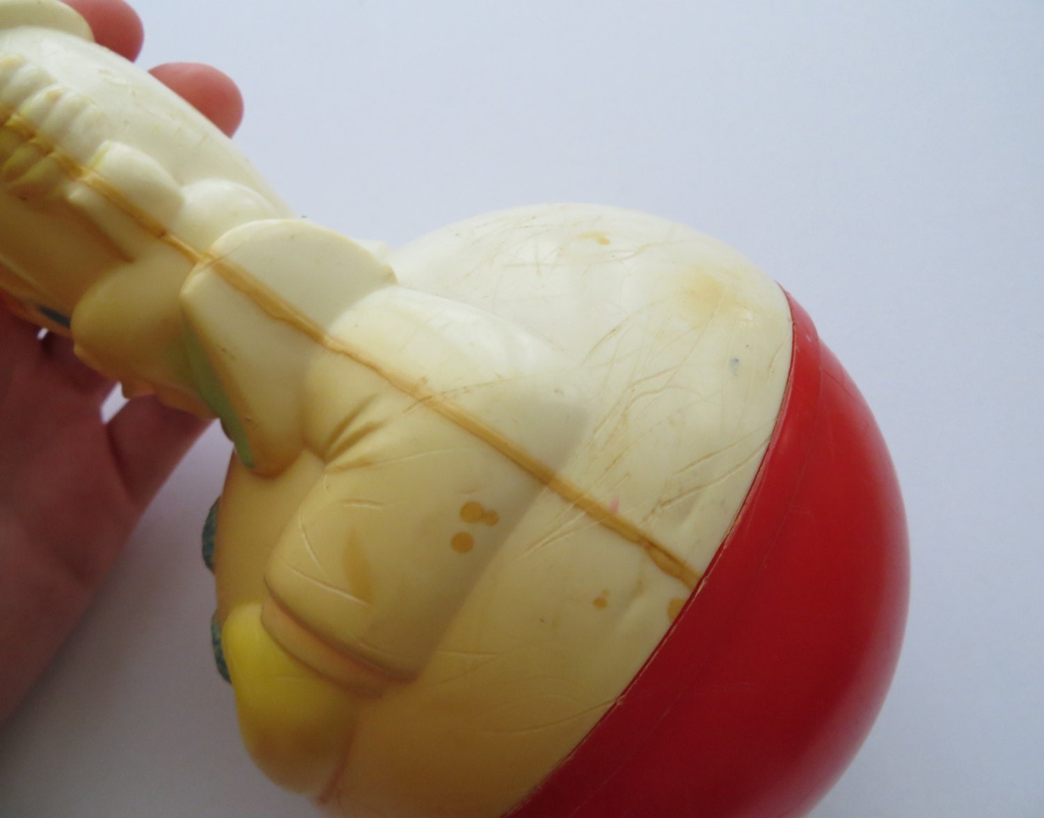 1977 Clown Toy Wobbly Bobble Head 70s Sanitoy Retro Etsy