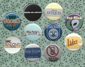 Gilmore Girls- inspired 1-inch button pack