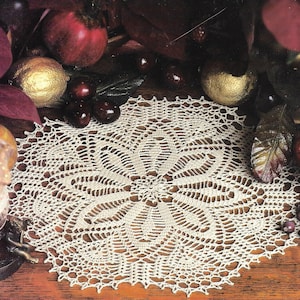 Beautiful Winter Lace Doily, 11 Inches, Crochet with Size 40 Crochet Cotton Yarn PDF, Digital Download