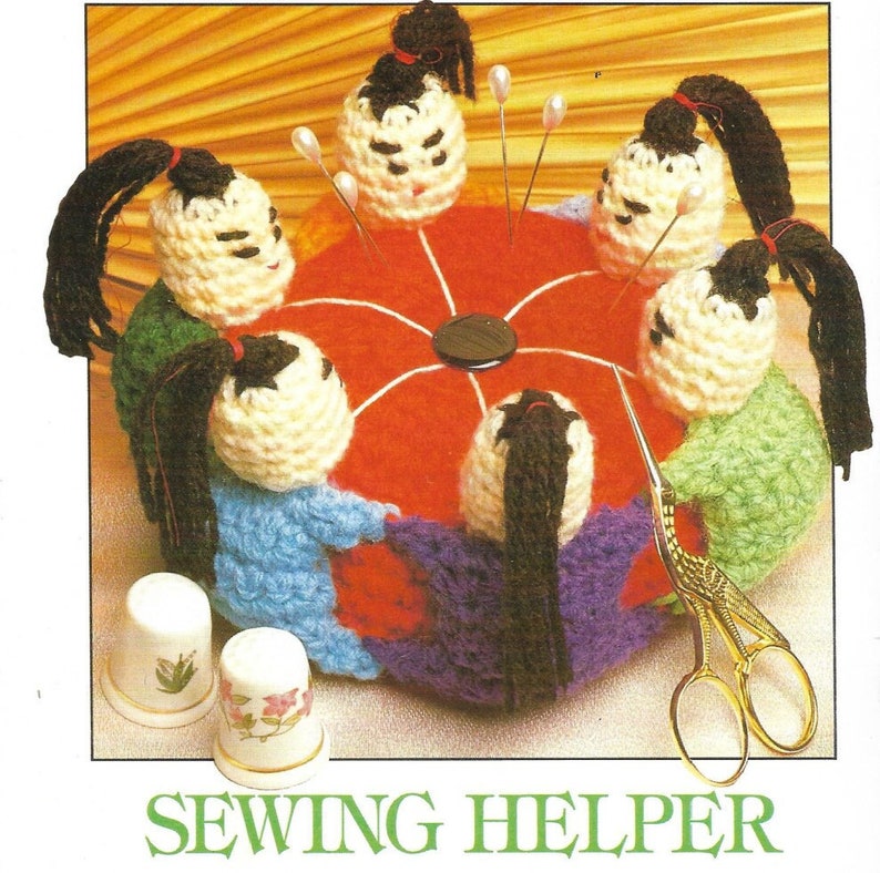 Vintage Crochet, Pin Cushion, Sewing Helper, Great Gift Idea, PDF