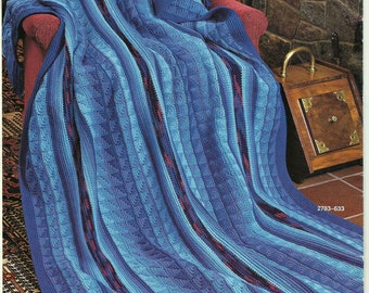 Vintage Rhapsody Crochet Afghan Pattern, Worked in Worsted Weight Yarn, PDF Instant Download