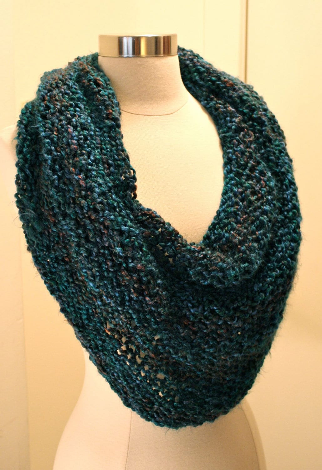 New Quick Easy and Luxurious Cowl Knitting Pattern Size 15 Etsy
