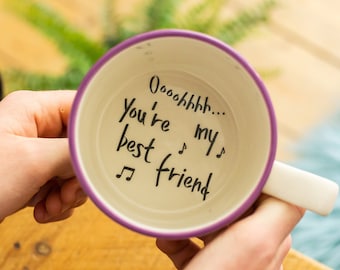 You're my best friend hidden message mug, secret message cup for a best friend, gift for bestie