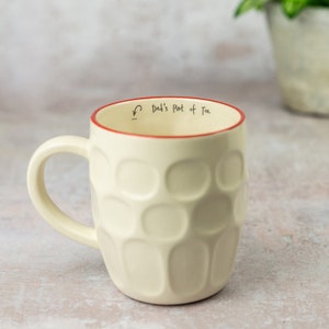 Personalised pint mug. Ceramic dimpled beer mug, pint of tea, pint of coffee pint cup image 4