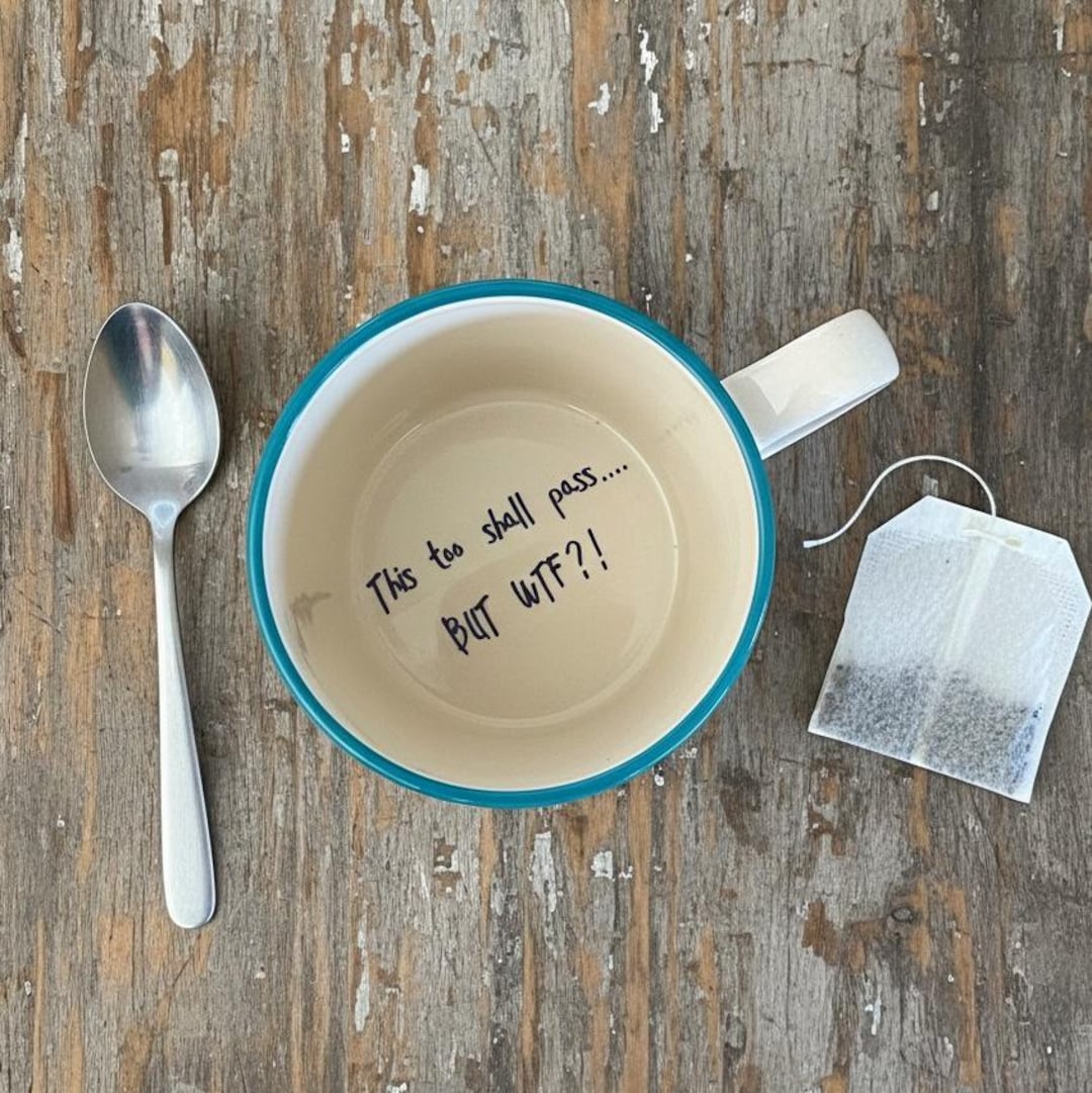 This Too Shall Pass.. but WTF?! Hidden Message Mug Funny Gift for ...