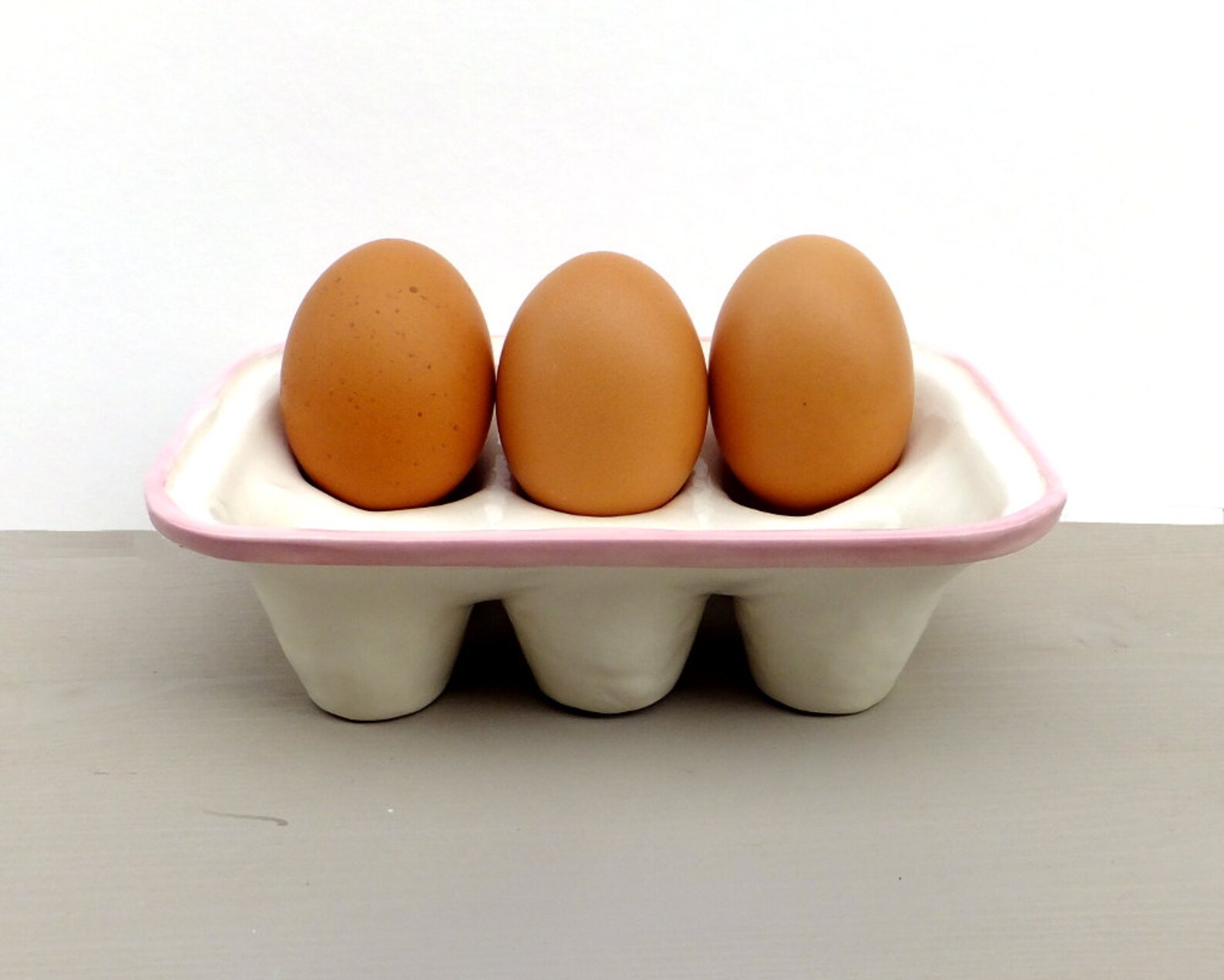Pink kitchen accessories egg tray egg box ceramic egg Etsy