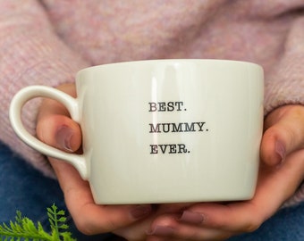 Najlepsza. Mamo. Na Zawsze. Ręcznie robiony ceramiczny kubek