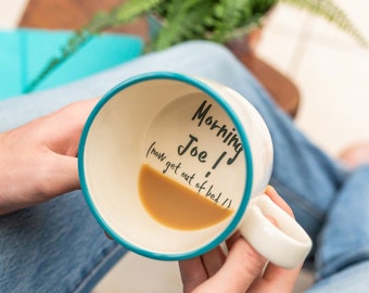 Tazza con messaggio nascosto personalizzata su misura, tazza con messaggio segreto, tazza personalizzata