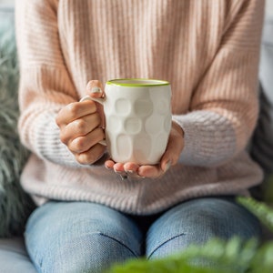 Personalised pint mug. Ceramic dimpled beer mug, pint of tea, pint of coffee pint cup image 2