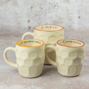 Personalised pint mug. Ceramic dimpled beer mug, pint of tea, pint of coffee pint cup image 5