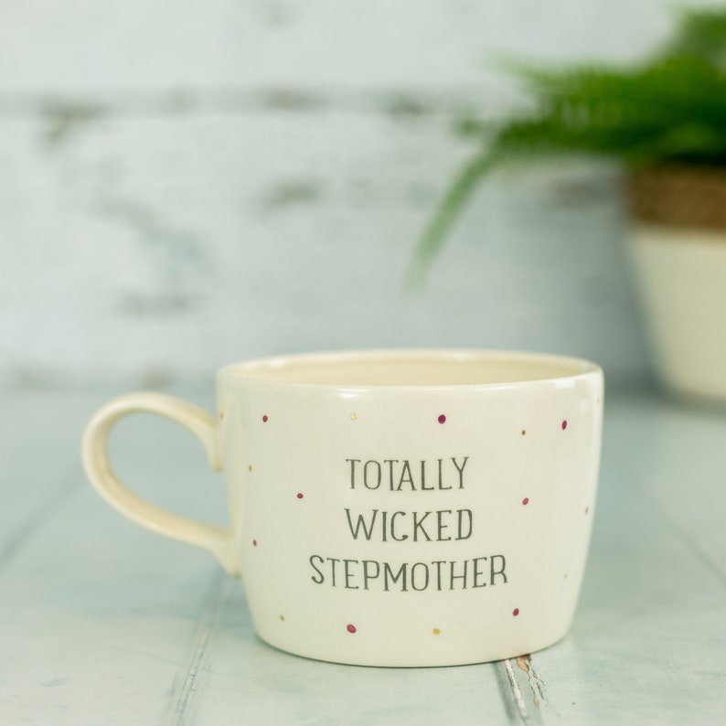 Wicked Stepmother cup, metallic totally wicked stepmother gift, step mother present image 2