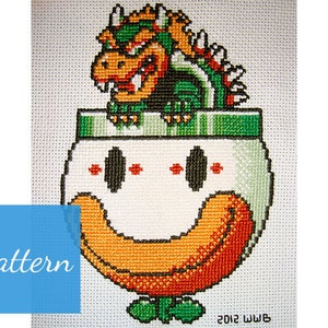 Bowser (Super Mario) Cross Stitch Pattern