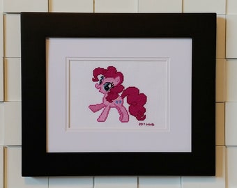 Pinkie Pie Framed Cross Stitch