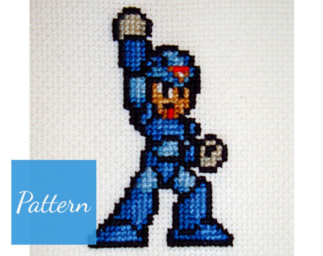 Mega Man Pattern Megaman from Megaman X Cross Stitch Pattern - Etsy Canada