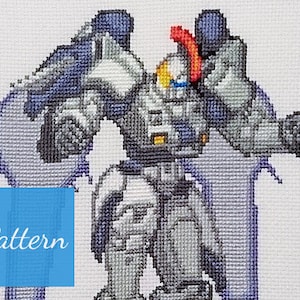 Tallgeese (Gundam Wing) Cross Stitch Pattern