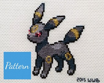 Umbreon (Pokemon) Cross Stitch Pattern