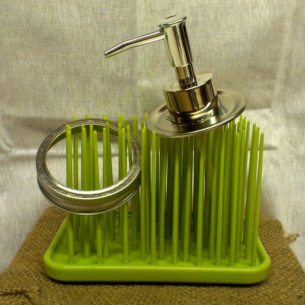MTO DIY Mason Jar Soap Dispenser Deckel mit Silber Pump (Glas nicht im Lieferumfang enthalten)