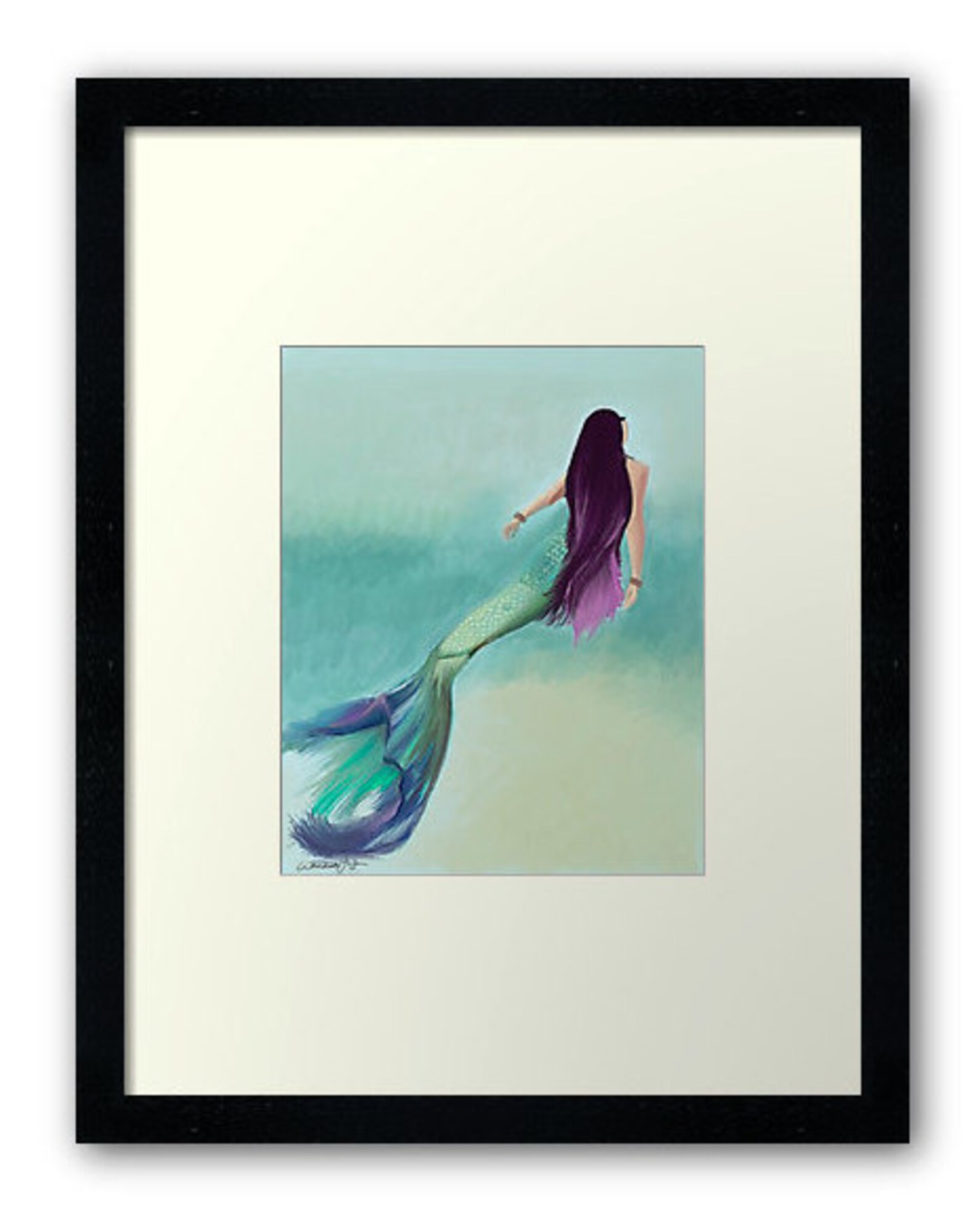 Mermaid Art Print - Etsy