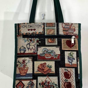 &quot;Vintage &quot;&quot;Home Sweet Home&quot;&quot; Gobelin Tasche mit Geldbörse.&quot;