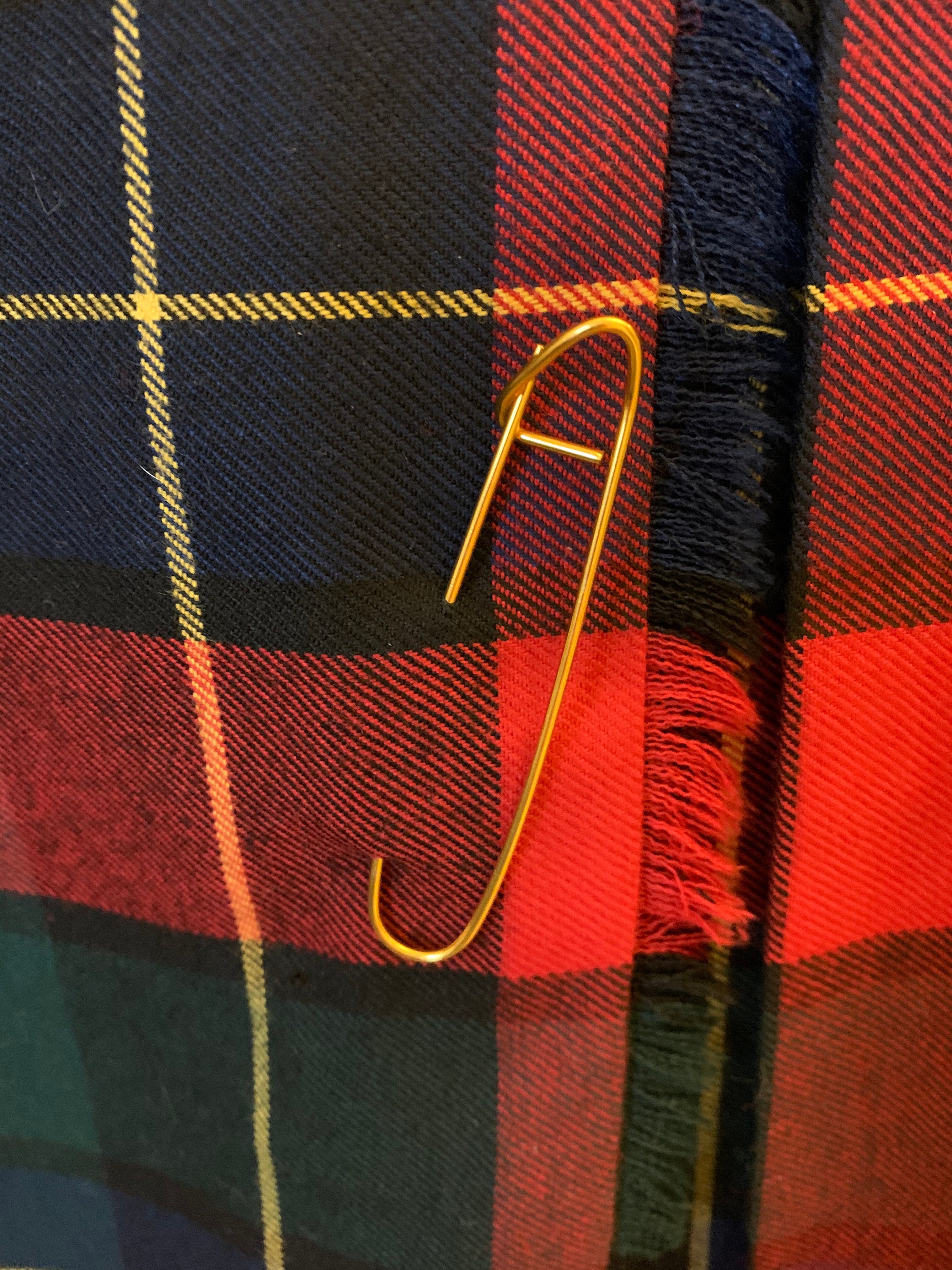 Falda plisada GUNNER, escocesa roja - Gothic-Zone