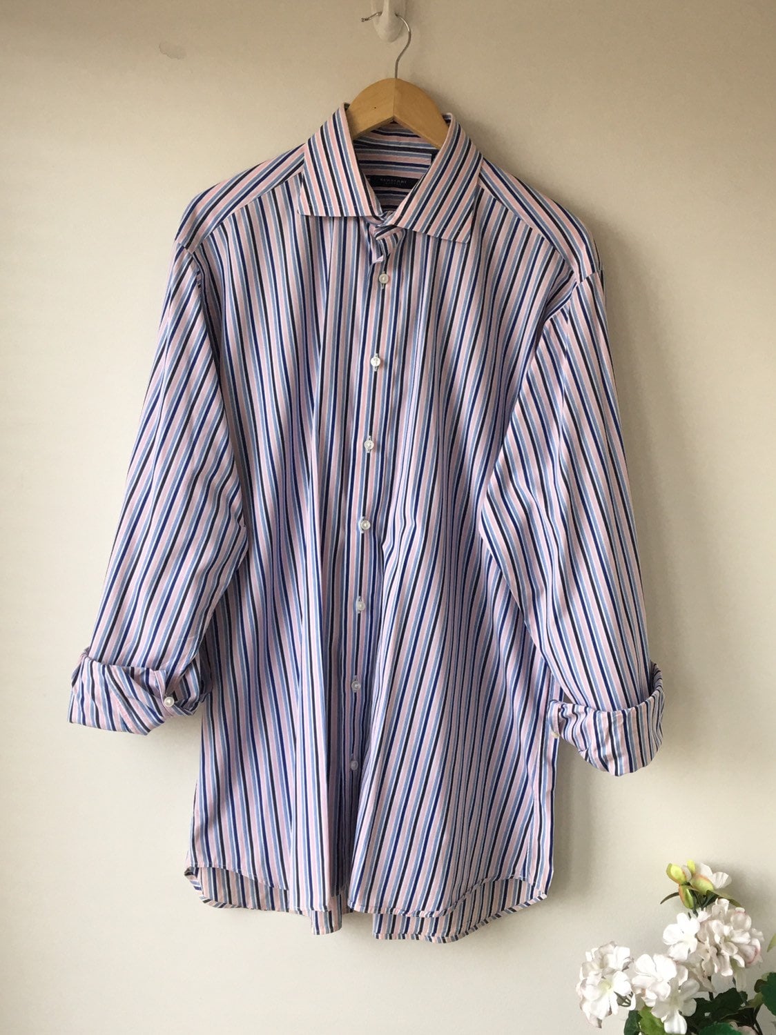 Burberry dress shirt blue 2025