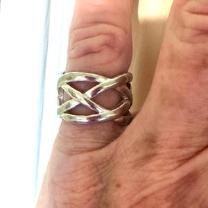 Tiffany & Co Sterling Silver Celtic Knot Ring, Unisex Size 5.5 - Etsy
