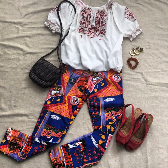 red done jeans